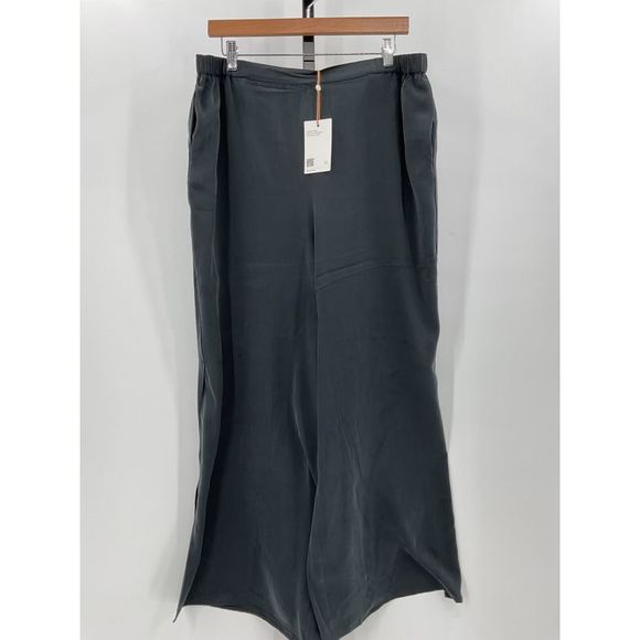 Quince Women's 100% Washable Silk Pajama Pants Black XL NWT - Picture 5 of 6